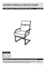 Предварительный просмотр 1 страницы Argos MADRID SPRING CUSHION CHAIR 6187862 Assembly Instructions Manual