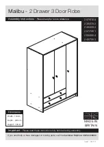 Preview for 1 page of Argos Malibu 2 Drawer 3 Door Robe 238/5792 Assembly Instructions Manual