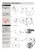 Предварительный просмотр 8 страницы Argos MALIBU 2 SEAT SWING 6503501 Assembly Instructions Manual