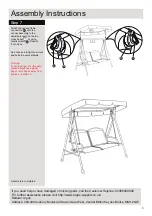 Предварительный просмотр 9 страницы Argos MALIBU 2 SEAT SWING 6503501 Assembly Instructions Manual