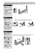 Preview for 5 page of Argos Malibu 3 Drawer 2 Door Robe Assembly Instructions Manual