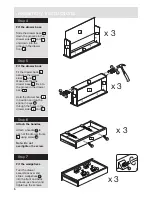 Preview for 6 page of Argos Malibu 3 Drawer 2 Door Robe Assembly Instructions Manual