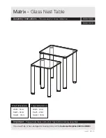 Argos Matrix Glass Nest Table Assembly Instructions preview