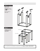 Предварительный просмотр 5 страницы Argos Matrix Glass Nest Table Assembly Instructions