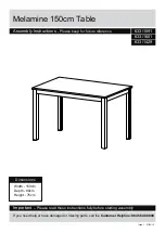 Argos Melamine 633/1591 Assembly Instructions preview