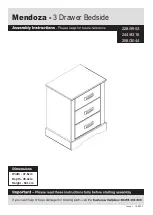 Предварительный просмотр 1 страницы Argos Mendoza 228/9953 Assembly Instructions Manual