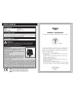 Предварительный просмотр 11 страницы Argos MG10DER Instruction Manual