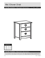 Предварительный просмотр 1 страницы Argos Mia 3 Drawer Chest Assembly Instructions Manual