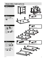 Предварительный просмотр 5 страницы Argos Mia 3 Drawer Chest Assembly Instructions Manual