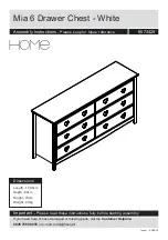 Argos Mia 8573429 Assembly Instructions Manual предпросмотр