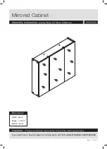 Предварительный просмотр 5 страницы Argos Mirrored Cabinet Simple Assembly Instructions