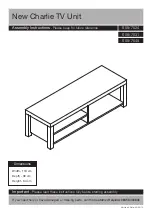 Preview for 1 page of Argos New Charlie TV Unit Assembly Instructions Manual