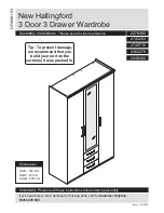 Preview for 1 page of Argos New Hallingford 3 Door 3 Drawer Wardrobe Assembly Instructions Manual