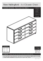 Предварительный просмотр 1 страницы Argos New Hallingford 4+4 Drawer Chest Assembly Instructions Manual