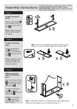 Предварительный просмотр 5 страницы Argos New Hallingford 4+4 Drawer Chest Assembly Instructions Manual