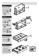 Предварительный просмотр 6 страницы Argos New Hallingford 4+4 Drawer Chest Assembly Instructions Manual