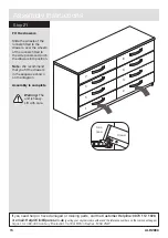 Предварительный просмотр 16 страницы Argos New Hallingford 4+4 Drawer Chest Assembly Instructions Manual