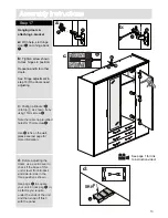 Предварительный просмотр 13 страницы Argos New Hallingford 4 Door 3 Drawer Wardrobe Assembly Instructions Manual