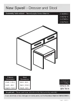 Предварительный просмотр 1 страницы Argos New Sywell 239/6994 Assembly Instructions Manual