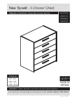 Argos New Sywell 5 Drawer Chest Assembly Instructions Manual предпросмотр