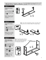 Предварительный просмотр 5 страницы Argos New Sywell 5 Drawer Chest Assembly Instructions Manual