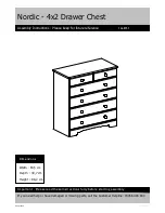 Argos Nordic 4x2 Drawer Chest Assembly Instructions Manual preview