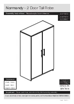 Предварительный просмотр 1 страницы Argos Normandy 2 Door Tall Robe 327/8987 Assembly Instructions Manual