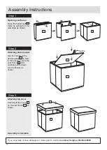 Предварительный просмотр 4 страницы Argos Ohio Ottoman Coffee Table Ottoman 143/6563 Assembly Instructions