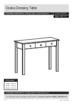 Предварительный просмотр 1 страницы Argos Osaka Dressing Table 2273237 Assembly Instructions Manual