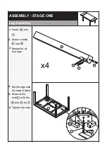 Предварительный просмотр 3 страницы Argos OXFORD DINING FURNITURE Easy Assembly Instructions