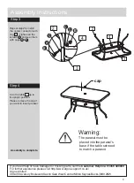 Предварительный просмотр 5 страницы Argos Pacific 6 Seater Patio Set 651/1531 Assembly Instructions Manual