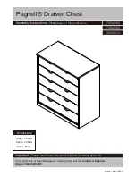 Argos Pagnell 5 Drawer Chest Assembly Instructions Manual предпросмотр