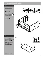 Предварительный просмотр 9 страницы Argos Pagnell 5 Drawer Chest Assembly Instructions Manual