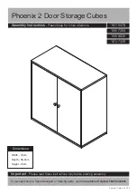 Предварительный просмотр 1 страницы Argos Phoenix 2 Door Storage Cubes Assembly Instructions Manual