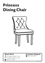 Argos Princess Dining Chair 398/1298 Manual предпросмотр