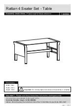 Argos Rattan 4 Assembly Instructions предпросмотр