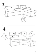 Preview for 5 page of Argos REAGAN FAB LH CRN CHAISE SOFABED CHARCOAL 6980038 Assembly Instructions Manual