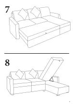 Preview for 7 page of Argos REAGAN FAB LH CRN CHAISE SOFABED CHARCOAL 6980038 Assembly Instructions Manual