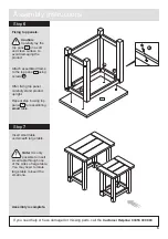 Предварительный просмотр 7 страницы Argos SAN DIEGO 395/6199 Assembly Instructions Manual