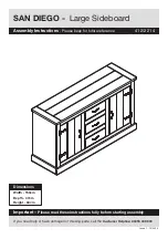 Предварительный просмотр 1 страницы Argos SAN DIEGO 412/2214 Assembly Instructions Manual