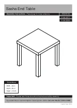 Argos Sasha End Table Aassembly Instructions предпросмотр