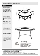 Предварительный просмотр 5 страницы Argos Seychelles Table 801/8300 Assembly Instructions Manual