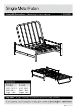 Предварительный просмотр 8 страницы Argos Single Metal Futon Assembly Instructions Manual