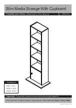 Argos Slim Media Storage With Cupboard 143/9618 Assembly Instructions Manual предпросмотр