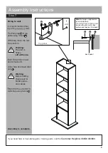 Предварительный просмотр 9 страницы Argos Slim Media Storage With Cupboard 143/9618 Assembly Instructions Manual