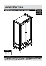 Предварительный просмотр 1 страницы Argos Sophia 2 Door Robe 459/9342 Assembly Instructions Manual