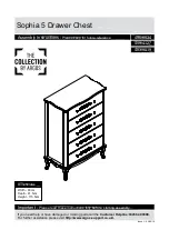 Предварительный просмотр 1 страницы Argos Sophia 5 Drawer Chest Assembly Instructions Manual