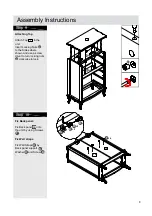 Предварительный просмотр 9 страницы Argos Sophia 5 Drawer Chest Assembly Instructions Manual