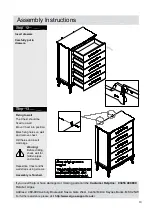 Предварительный просмотр 11 страницы Argos Sophia 5 Drawer Chest Assembly Instructions Manual