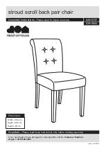 Argos Stroud scroll back pair chair 549/5737 Assembly Instructions предпросмотр